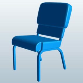 Pew Chair Furniture 3d model