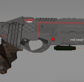 Futuristic Phoenix Pistol 3d model