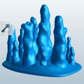 柱珊瑚可打印3d模型