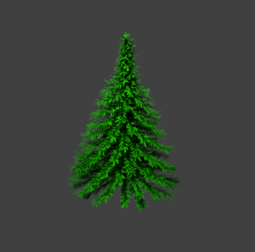 Pine Tree Cartoon 3d model
