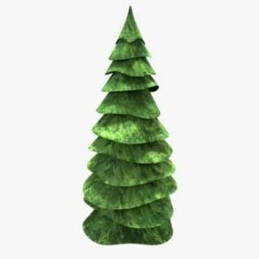 Pine Tree Christmas Decor 3d model