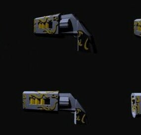Paquete de pistola modelo 3d