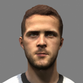 Footballer Pjanic Head 3d model