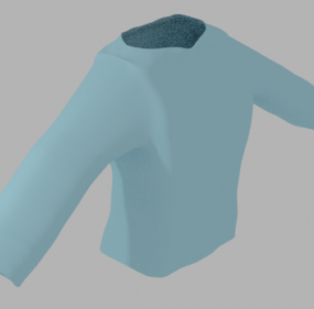قميص طويل الأكمام نموذج 3D