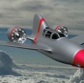 Véhicule d'avion personnel futuriste modèle 3D