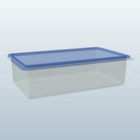 3д модель пластикового ящика для хранения продуктов