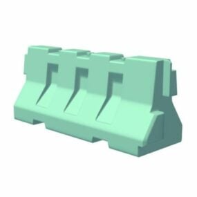 Plastic Barricade 3d model