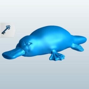 Vogelbekdier Lowpoly Dierlijk 3D-model