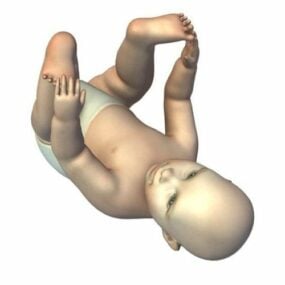 Jogando o personagem do bebê Modelo 3D