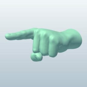 Mô hình điêu khắc bàn tay con trỏ 3d