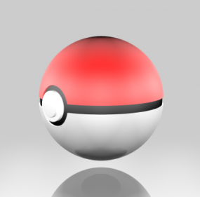 Pokeball-Konzept 3D-Modell