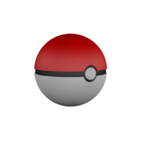 Pokemon Red Ball 3d model