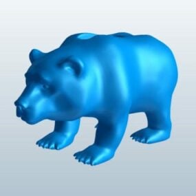 نموذج حيوان الدب القطبي ثلاثي الأبعاد
