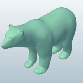 Modelo 3d Animal Urso Polar