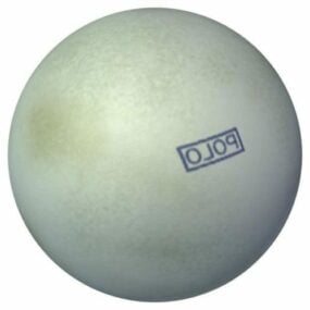 सफेद पोलो बॉल 3डी मॉडल