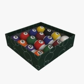 Pool Balls In Box 3d model