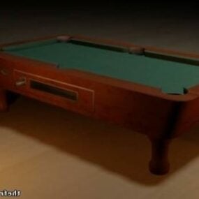 क्लासिक पूल टेबल 3डी मॉडल