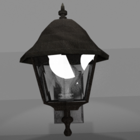 3д модель Винтажного светильника для крыльца