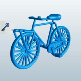 3d модель старовинного велосипеда Porteur