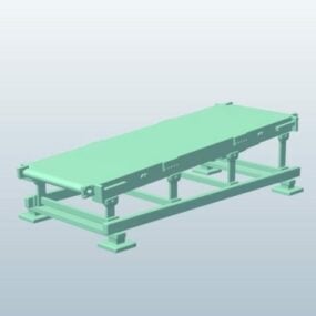 Power Belt Conveyor Bed 3d-modell