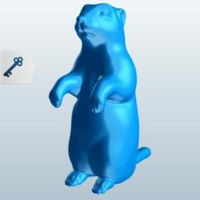 Prarie Dog Standing Animal 3D-malli
