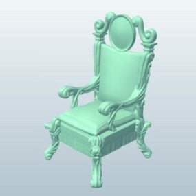 Queen Throne Chair 3d model