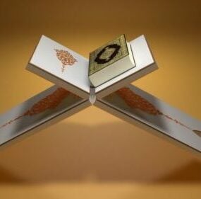 3D model knihy Koránu
