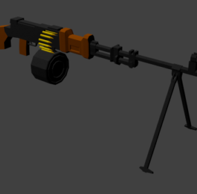 Rpd Machine Gun 3d model