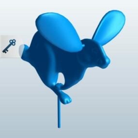 Кролячі вушка обертаються 3d модель для друку