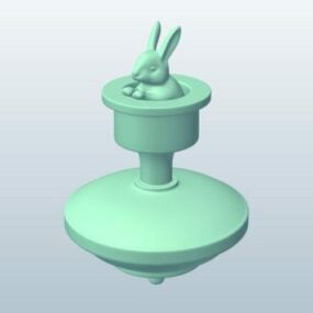Plastic Toy Rabbit 3d model