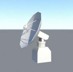 Modello 3d della stazione radiotelescopica