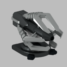 轨道枪科幻武器3d模型