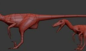 Raptor Dinosaur V1 3d-modell