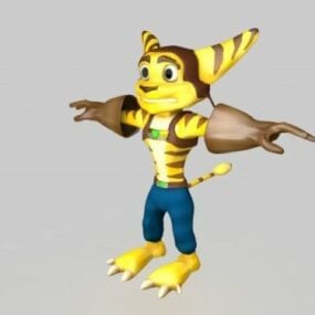 Ratchet Fox Character 3d model