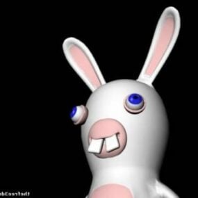 Ravin Cartoon Rabbit Character 3d model