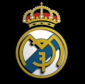 Mô hình 3d Logo bóng đá Real Madrid
