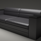 Realistic Leather Modern Sofa