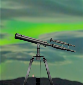 Detaljert teleskop 3d-modell