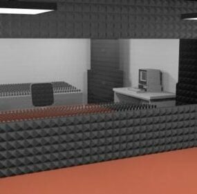 Recording Studio Scene 3d-model