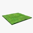 Campo de hierba rectangular