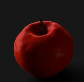 红苹果食品3d模型