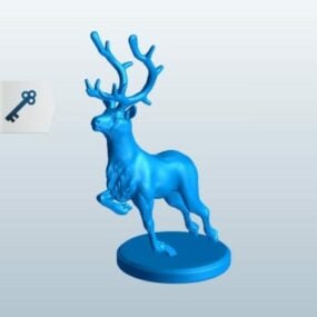 Model 3d Reindeer Figurine