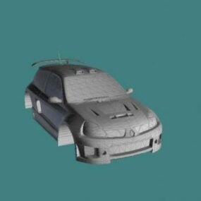 雷诺Clio汽车 Lowpoly 3D模型