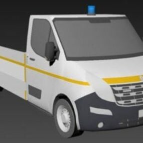 3d модель вантажівки Renault Master