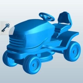 نموذج سيارة جزازة العشب ثلاثي الأبعاد
