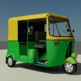 रिक्शा टैक्सी 3डी मॉडल