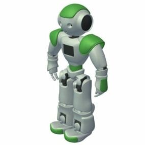 Hombre robot como modelo humano 3d