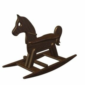 3d модель іграшкової коня-гойдалки