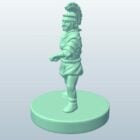 Roman Soldier Character With Sword