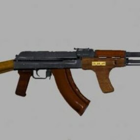 Romanian Akm Gun 3d model
